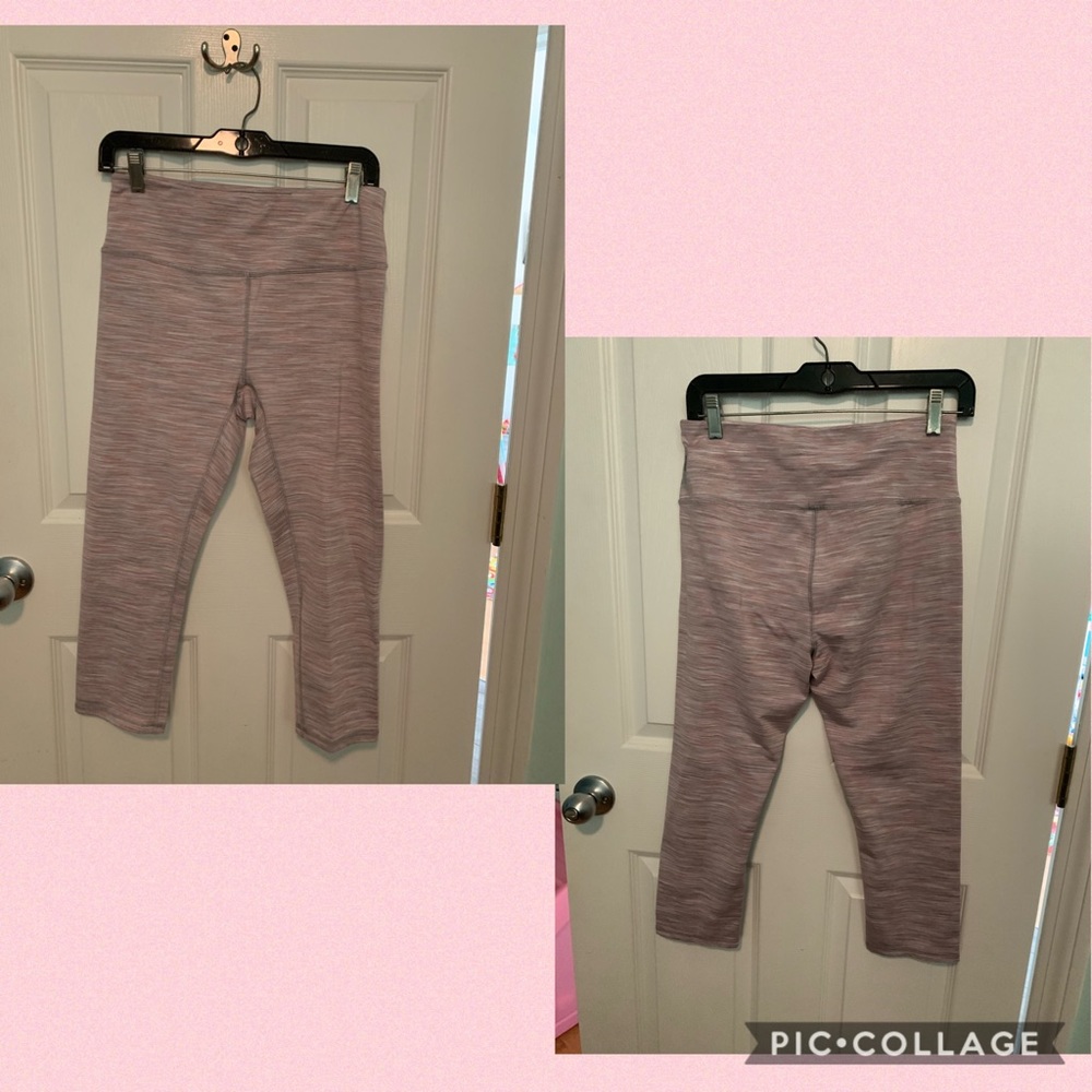 RBX Pink/Purple Capri Leggings